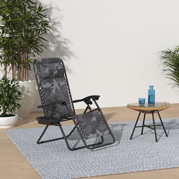 Best Choice Products Set of 2 Adjustable Steel Mesh Zero Gravity Lounge Chair - Image 2