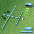 Geyo Golf Alignment Sticks for Beginners, Entry-Level Foldable Golf Training Aids for Stance Correction, Aiming, Putting, Swing Practice, Suitable for Indoor & Outdoor, Use by Men and Women