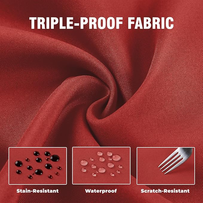 Set of 4 Outdoor Curtains for Patio Waterproof, Breathable Grommet Panels for - Image 6