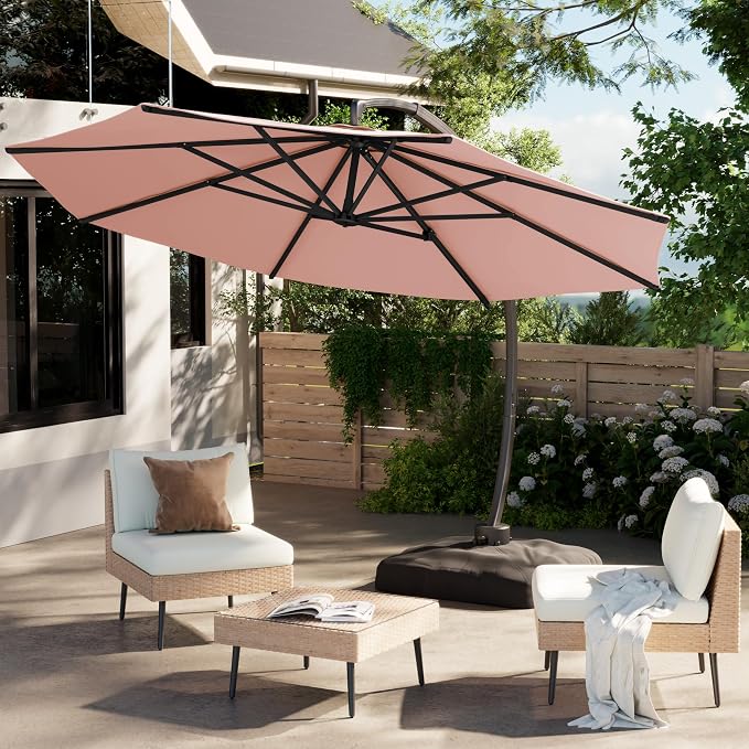 11FT All Aluminum Cantilever Patio Umbrella - Image 7