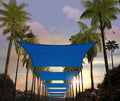 Amgo 14' x 16' Blue Rectangle Sun Shade Sail Canopy Awning UPF50+ AGTAPR0810 by Amgo