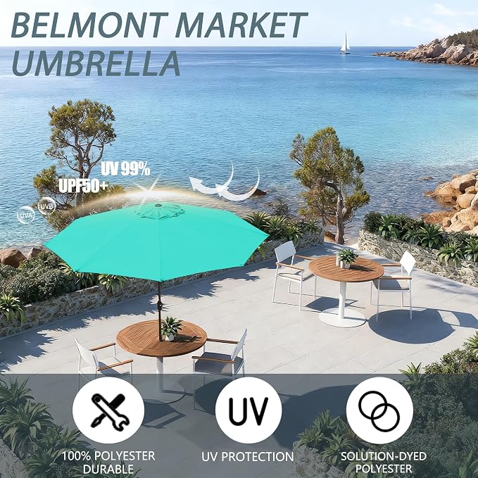 9 FT Patio Umbrella Outdoor pool Umbrella - Image 3