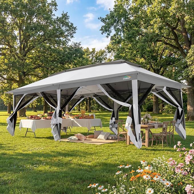 COBIZI 12x20 Pop Up Canopy Tent by COBIZI