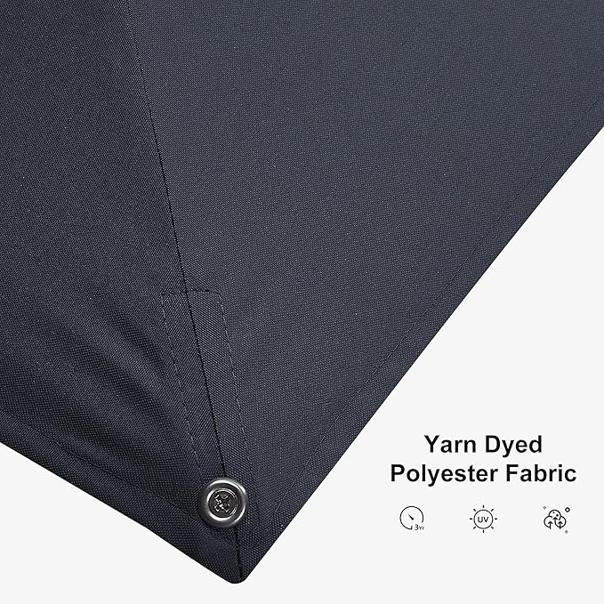 PURPLE LEAF Cantilever Patio Umbrella 10' x 10' - Image 5