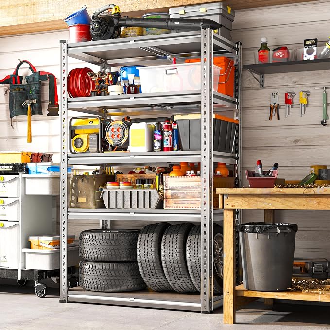 REIBII Galvanized Garage Shelving - Image 6