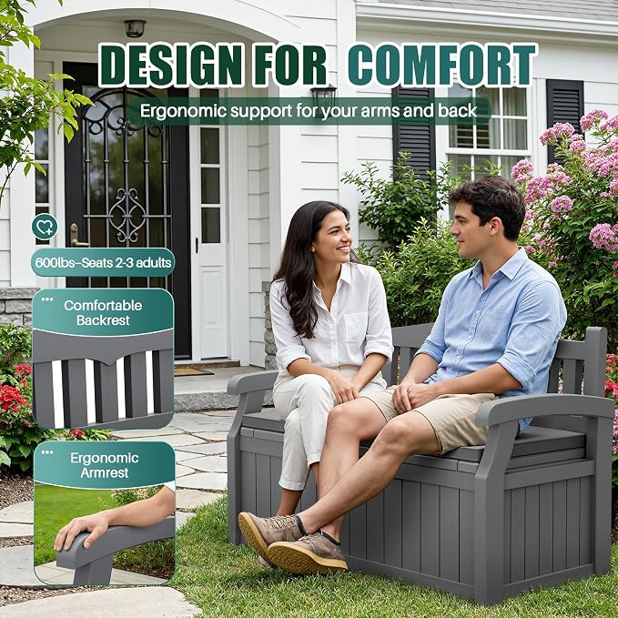 Devoko 80 Gallon Storage Bench - Image 4