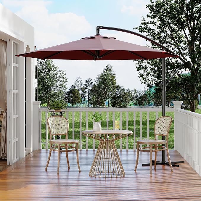 Garvee 10FT Offset Patio Umbrella by Garvee