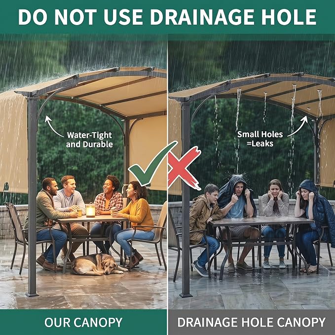 85" x 208" Universal Pergola Replacement Canopy Cover | Waterproof Shade Top - Image 4