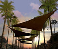 Amgo Custom Size 7' x 7' x 7' Brown Triangle Sun Shade Sail UPF50+ AGTAPT12 by Amgo