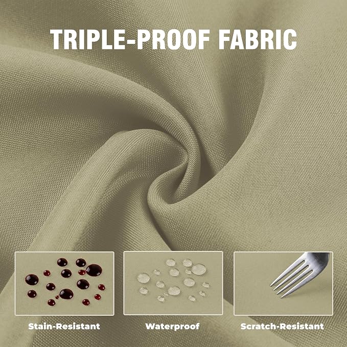Set of 4 Outdoor Curtains for Patio Waterproof, Breathable Grommet Panels for - Image 6