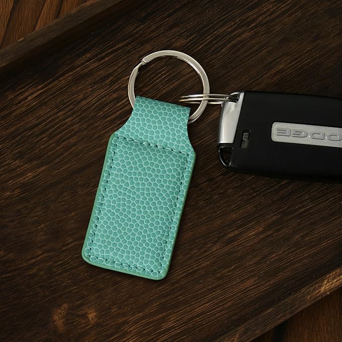 LaserGram Rectangle Keychain, Disc Golf, Personalized Engraving Included