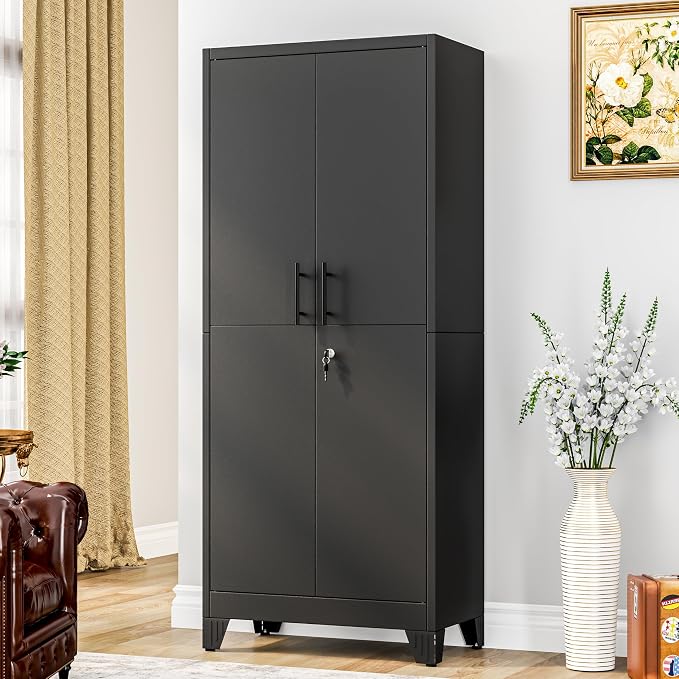 GAIOUS Tall Metal Storage Cabinet - Image 7