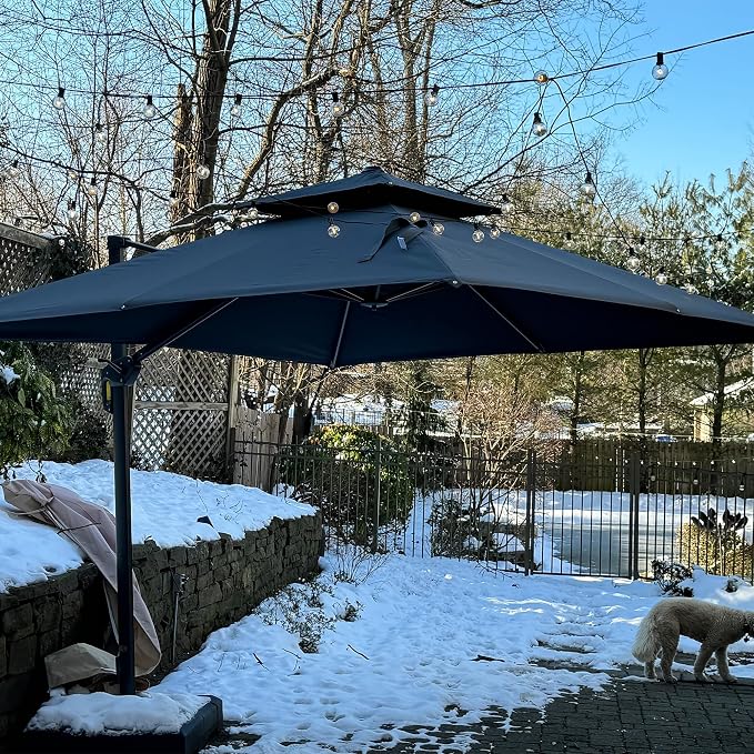 PURPLE LEAF Cantilever Umbrella - Image 3