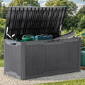 YITAHOME 100 Gallon Large Resin Deck Box Outdoor Storage Boxes by YITAHOME