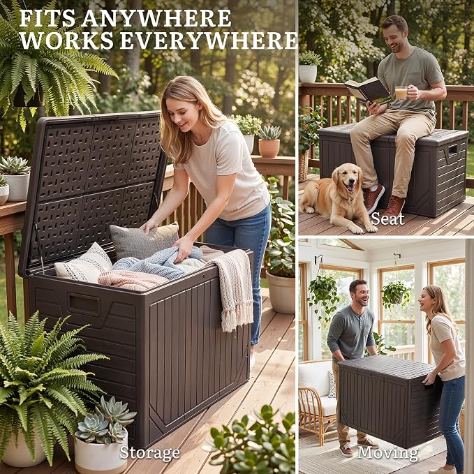 YITAHOME 230 Gallon Extra Large Outdoor Storage Box | Waterproof - Image 8