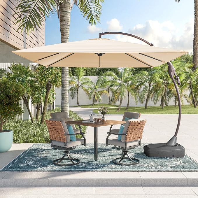 Grand patio 10x10 FT Large Cantilever Square Umbrella - Image 9