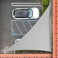 Royal Shade 5' x 5' x 7.1' Grey Right Triangle Sun Shade Sail Order to Make by RoyalShade