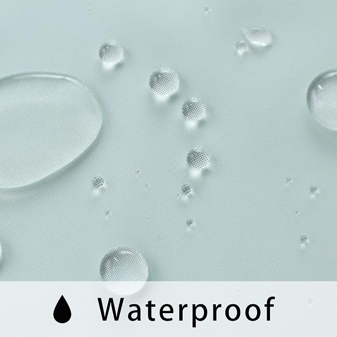 BONZER Sheer Outdoor Curtains for Patio Waterproof 2 Panels | Grommet Light - Image 4