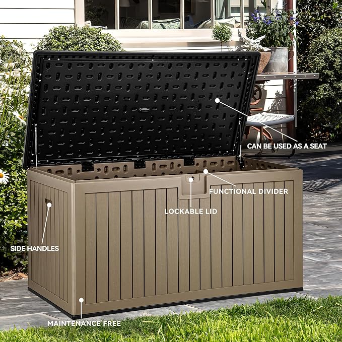 YITAHOME 260 Gallon Large Deck Box - Image 2
