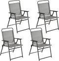 Yaheetech Outdoor Patio Chairs Set of 4, Folding Camping Chairs, no assembly by Unknown