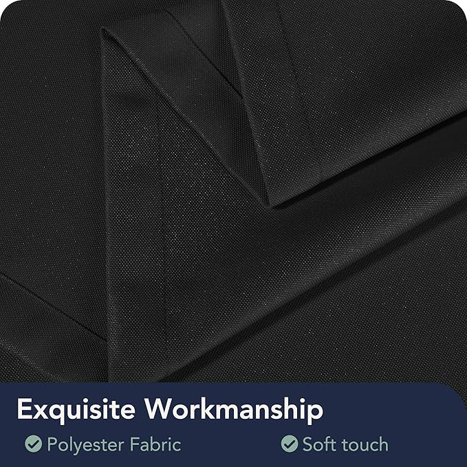 Black Outdoor Curtains for Patio Waterproof, 8 Panels, Rod Pocket | - Image 5