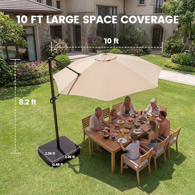 10ft Outdoor Umbrellas for Patio - Image 7