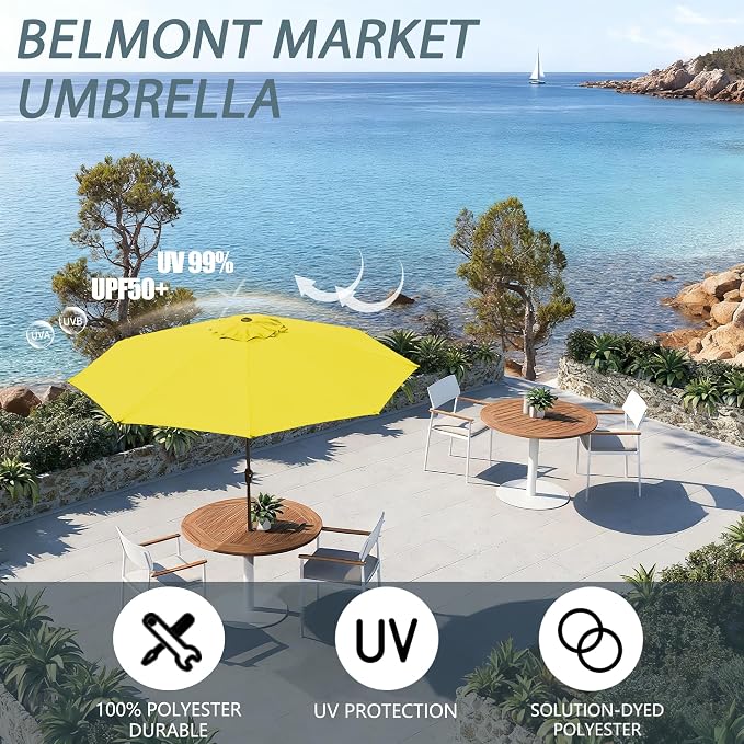 Patio Umbrella 9FT Outdoor Umbrella Patio - Image 2