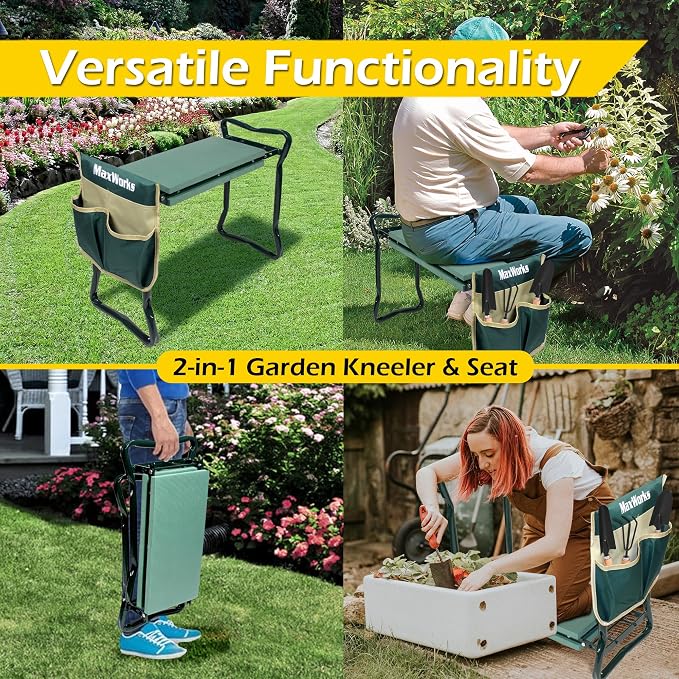 MaxWorks 50921 Folding Garden Kneeler Stool - Image 6