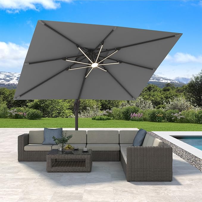 10' X 13' Cantilever Patio Outdoor Umbrella - Image 2