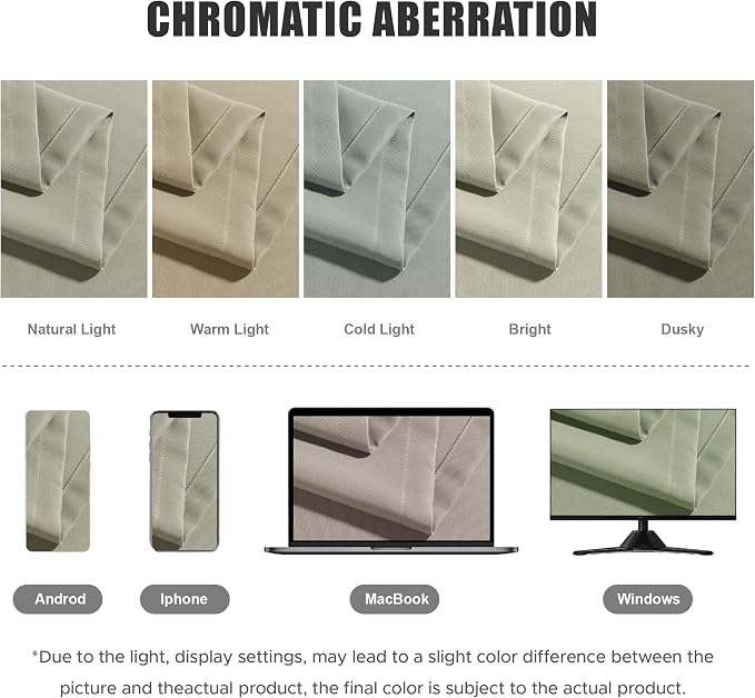 BONZER Outdoor Curtains for Patio Waterproof Thick | Privacy Grommet Light - Image 5