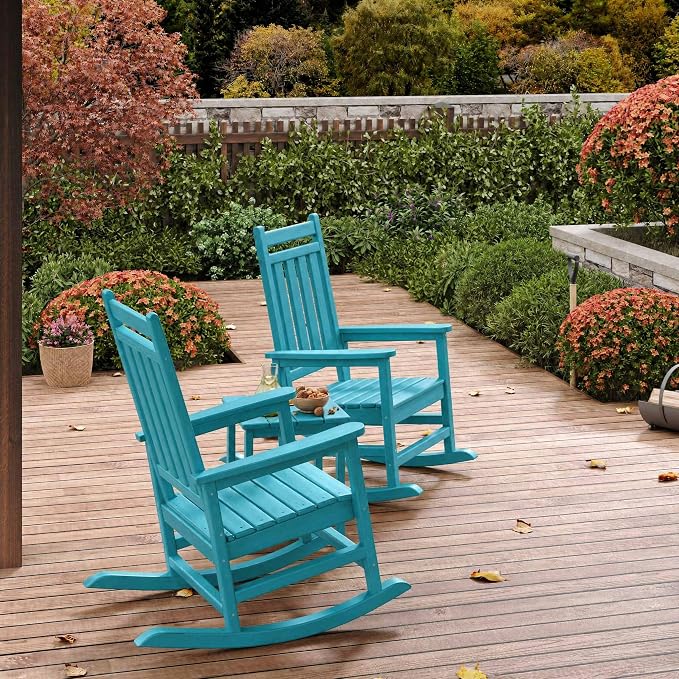 HDPE Rocking Chair Outdoor Set of 2 - Image 7