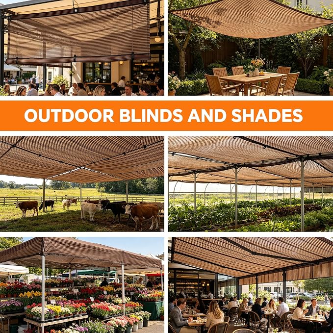 90% Sun Shade Cloth with Grommets, Breathable HDPE Mesh Tarp - Image 8