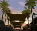 Amgo Custom Size 20' x 22' Brown Rectangle Square Sun Shade Sail UPF50+ by Amgo
