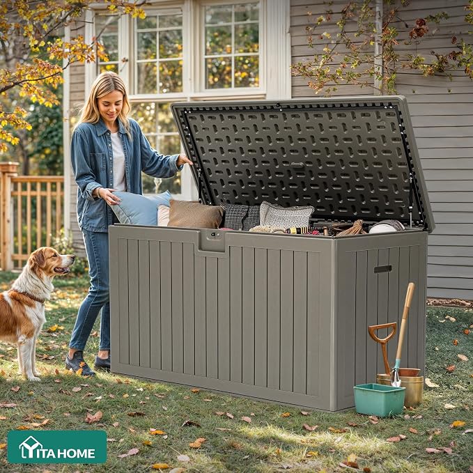 YITAHOME 220 Gallon Double-Wall Deck Box - Image 7