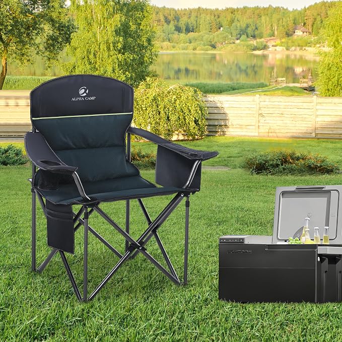 LET'S CAMP Oversized Folding Camping Chair Portable Outdoor Heavy Duty | - Image 10