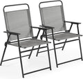 Yaheetech Outdoor Patio Chairs Set of 2, Folding Camping Chair, no assembly by Unknown