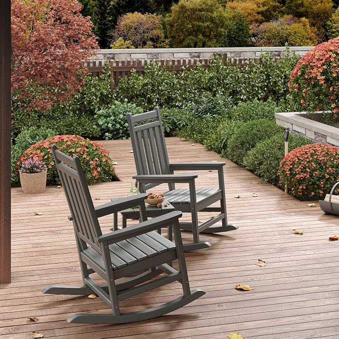 Garvee HDPE Rocking Chair Outdoor - Image 7
