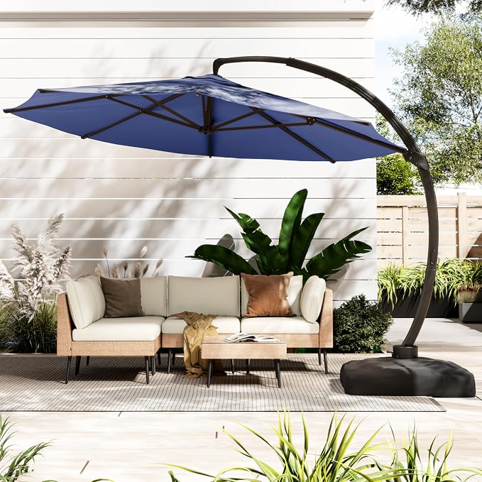12FT All Aluminum Cantilever Patio Umbrella by ENSTVER