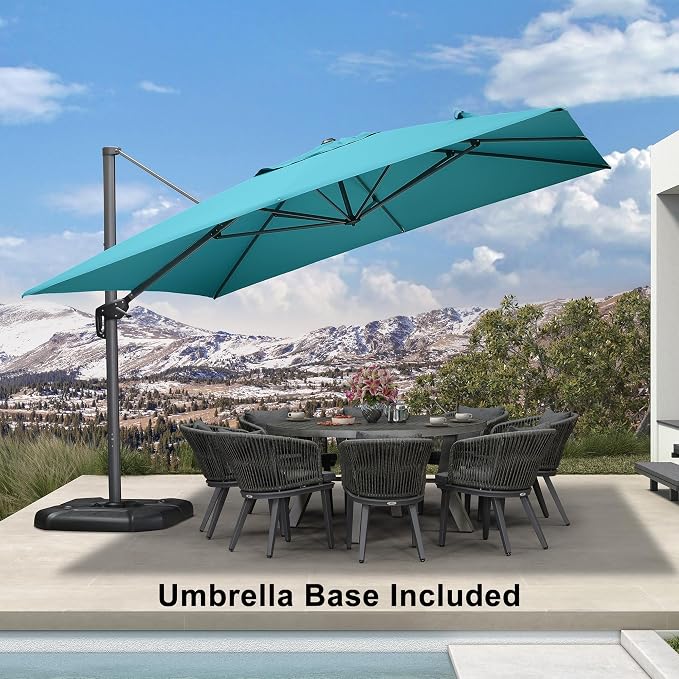 PURPLE LEAF Patio 11.5' x 11.5' Telescopic Umbrella - Image 2