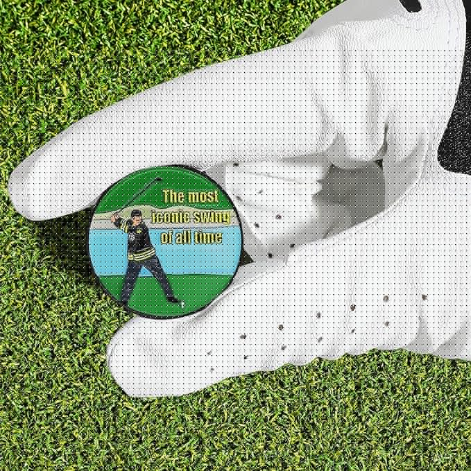 Enamel Golf Ball Marker with Magnetic Hat Clip - Funny Golf Accessories - Great Gift for Golf Lovers