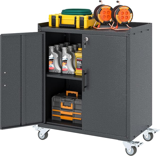 GAIOUS 35.6'' Tall Metal Garage Storage Cabinet - Image 8
