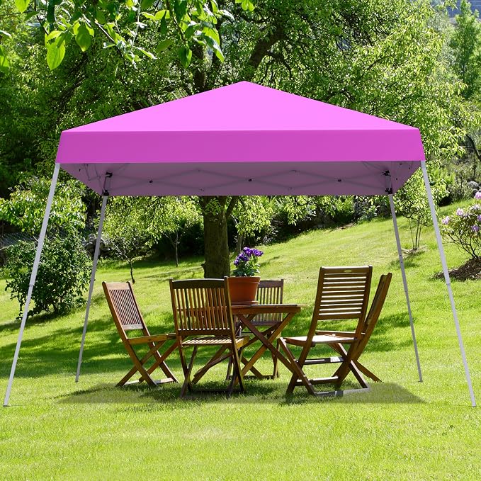 10x10FT Slant Leg Pop Up Canopy Tent, Portable Outdoor Shelter | 10x10FT Base - Image 7