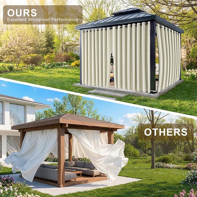 RYB HOME Fade-Resistant Outdoor Curtains - Image 5