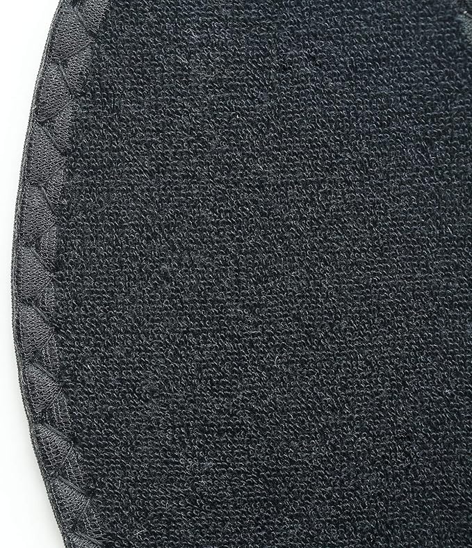 Happystep Cotton Terry Cloth Insoles, Barefoot Shoe Inserts, Sweat Absorption, Odor Control, Moisture-Wicking, Washable and Reusable, Zero Drop Shoe Insoles, 1 Pair Black and 1 Pair White (Men 11)