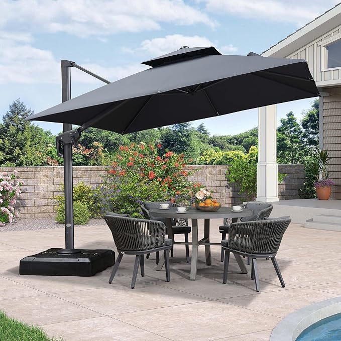 PURPLE LEAF Cantilever Umbrella - Image 2