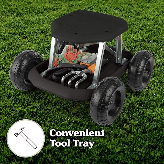 Pure Garden Rolling Garden Seat - Image 5