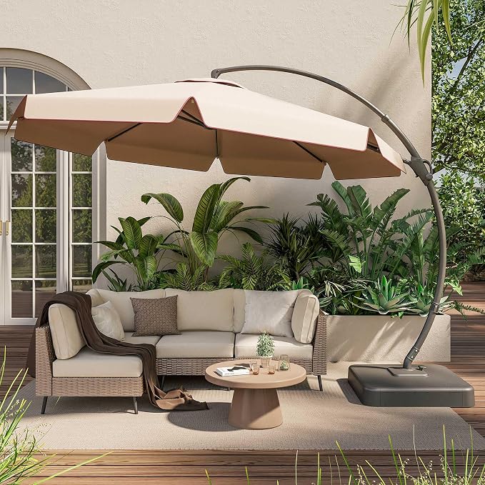 12ft Patio Cantilever Umbrella by LAUSAINTHOME