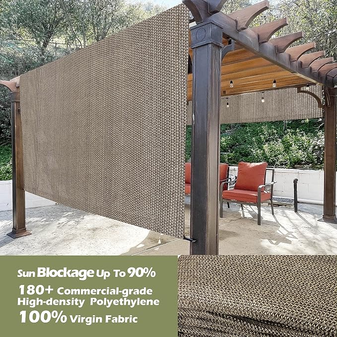 Alion Home Custom HDPE Permeable Canopy Sun Shade Cover Replacement - Image 2