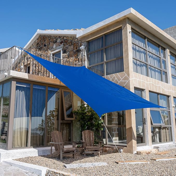 Tronssien Rectangle 12'x16' Sun Shade Sail, 95% UV Blockage Canopy Awning by Tronssien