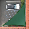 Royal Shade 7' x 9' x 11.4' Green Right Triangle Sun Shade Sail Order to Make by RoyalShade